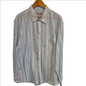 Tasso Elba Men's Striped Shirt In XXL